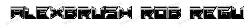 _AlexBrush-ROB Regul字体转换